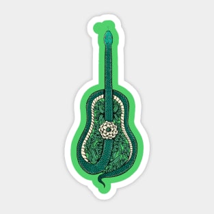 snake guitar Sticker